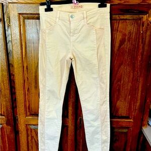 J BRAND (Jeans) Cream colored Tuxedo Stripe Jeans